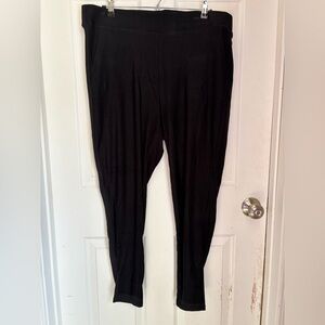 Black fleece lined leggings